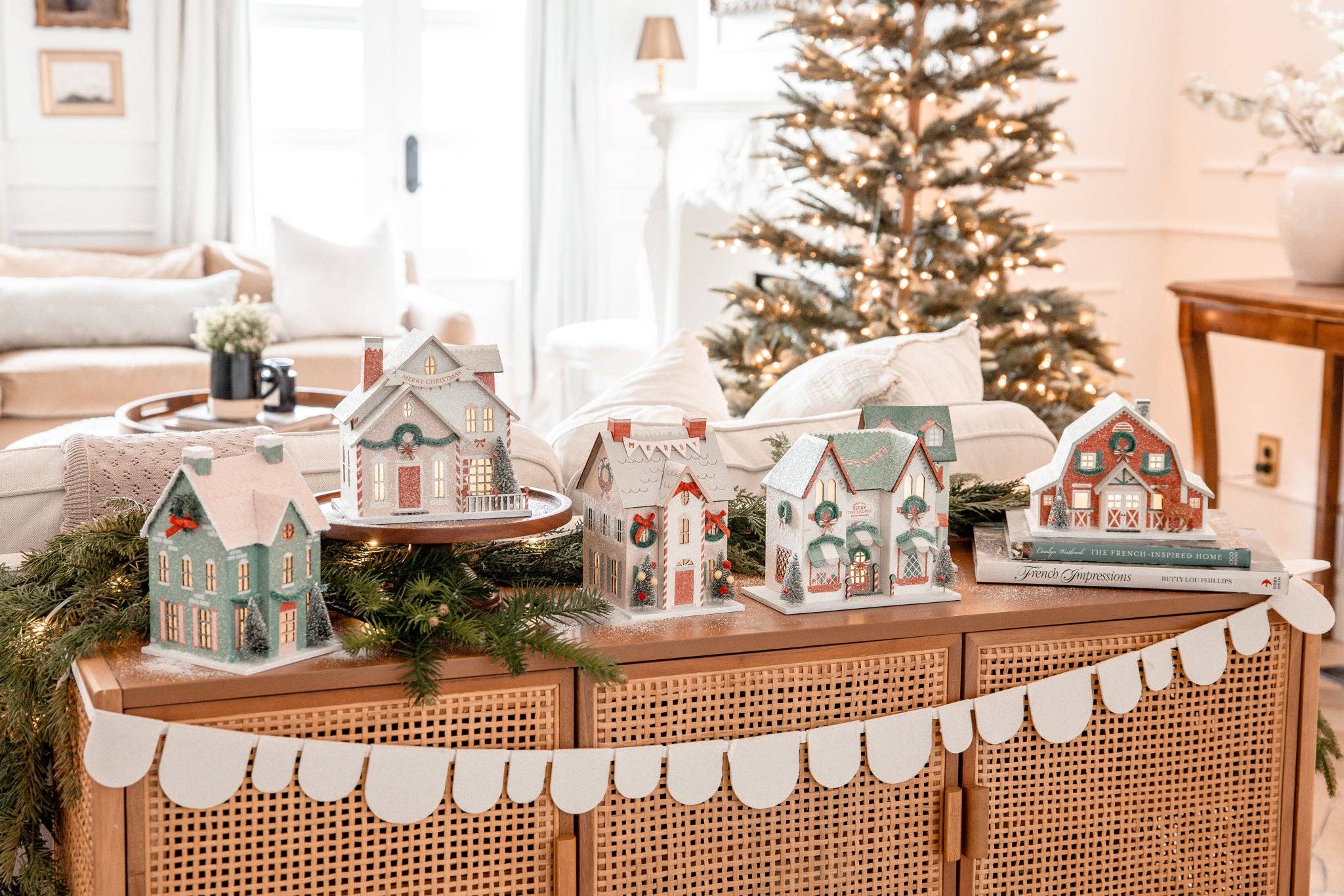 Santa's House - Glitter Christmas village house