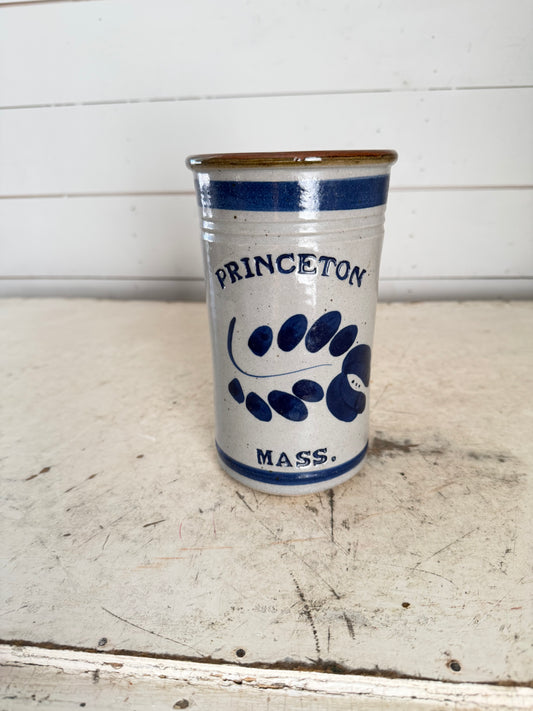 Princeton, Massachusetts stoneware crock