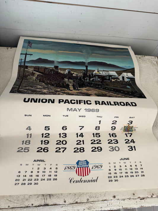 Vintage Union Pacific Railroad Calendar