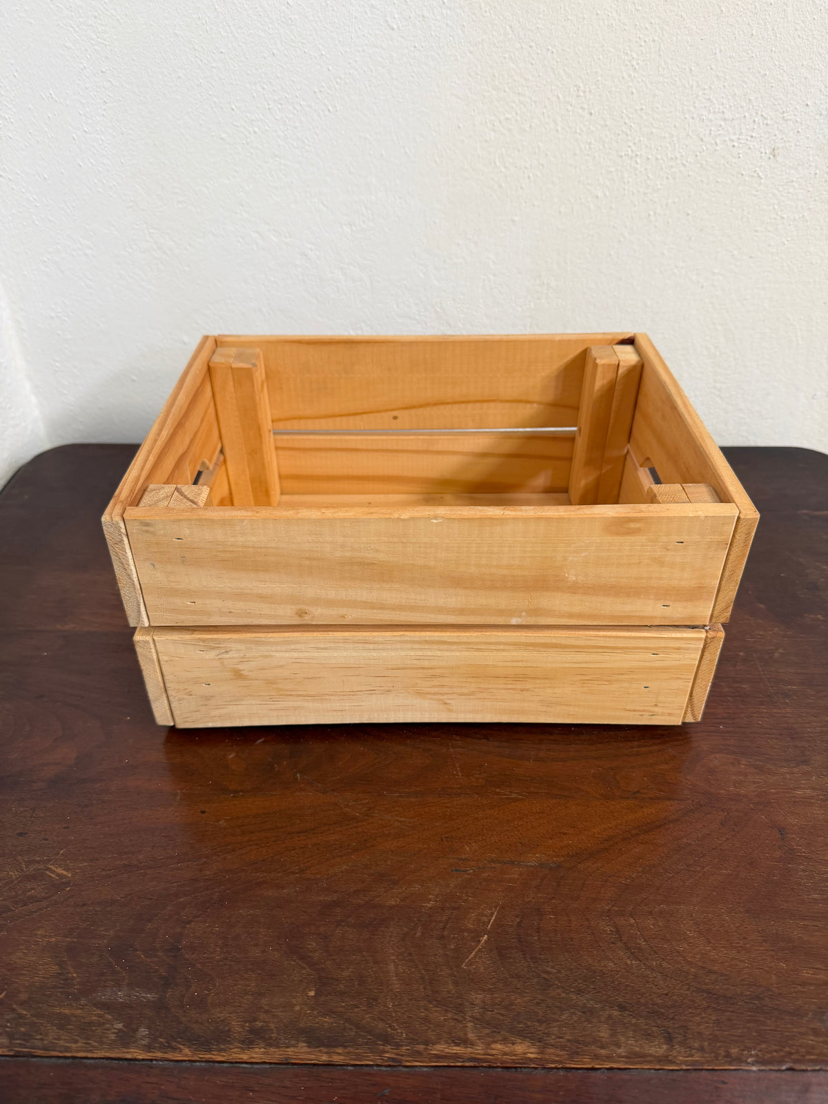 Pine Storage Crate with Handles - Will Get Makeover