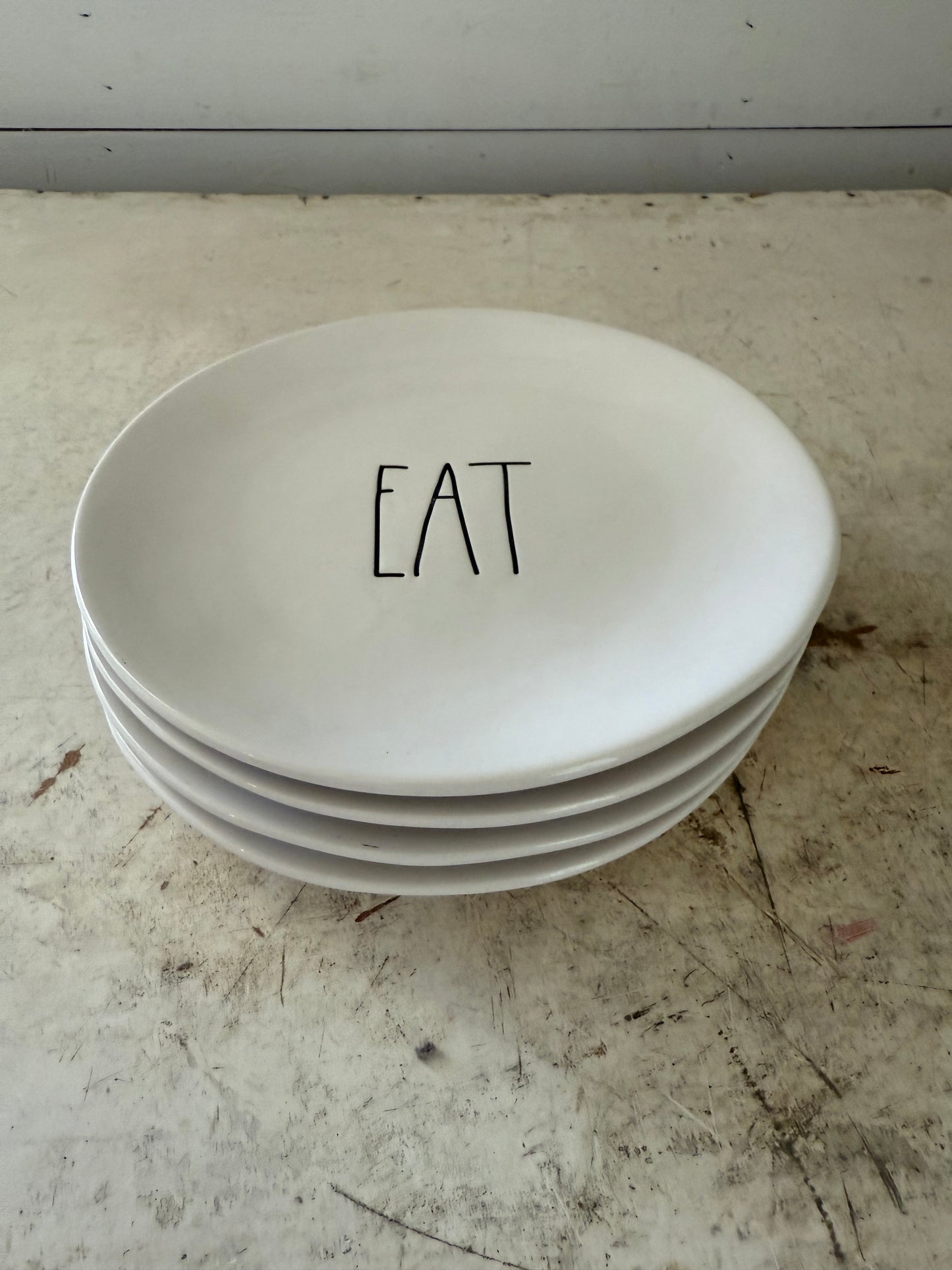 Rae Dunn “Eat” round plates - sold individually