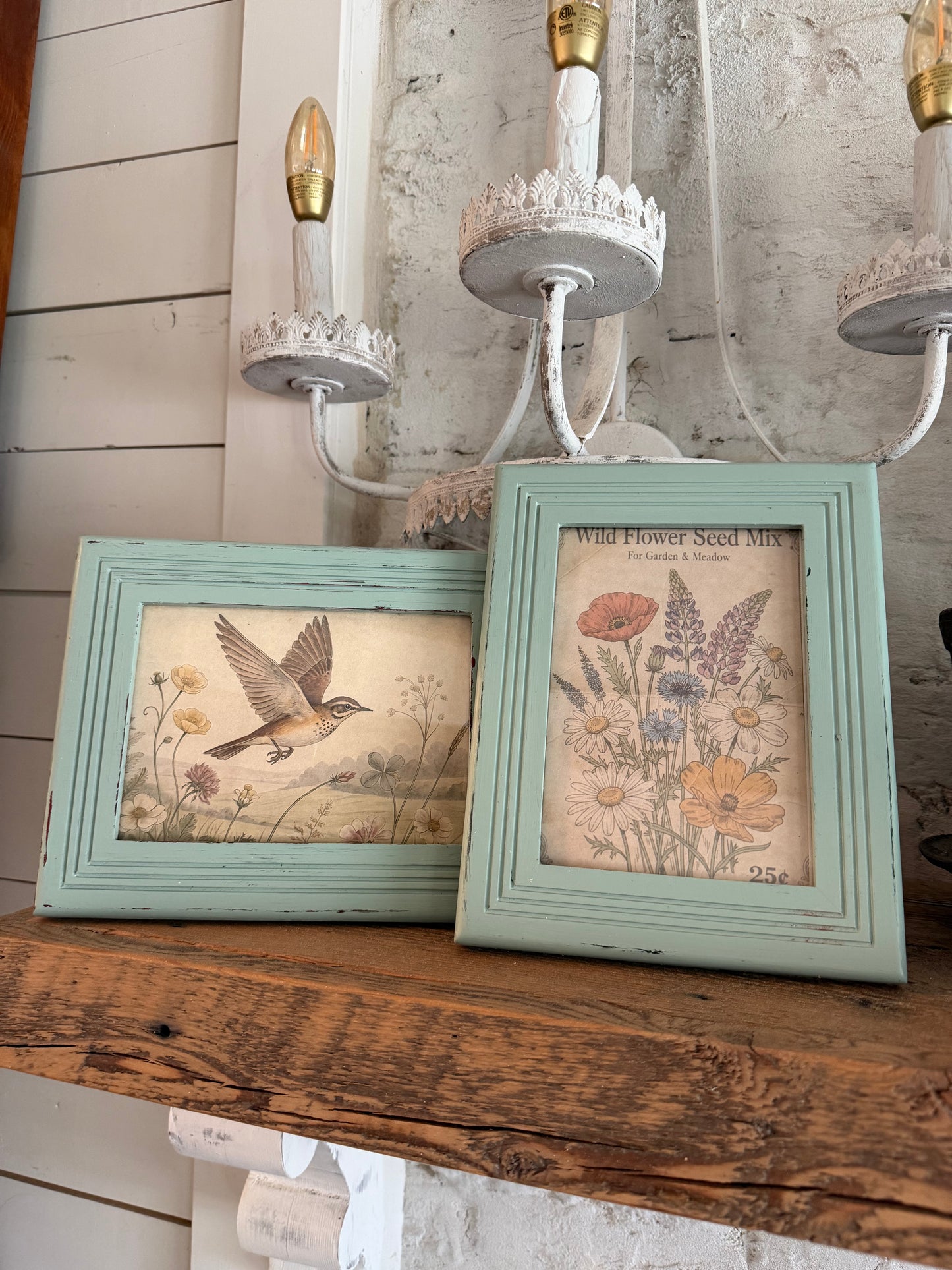 Hand Painted 9” wood Frame Sold Individually