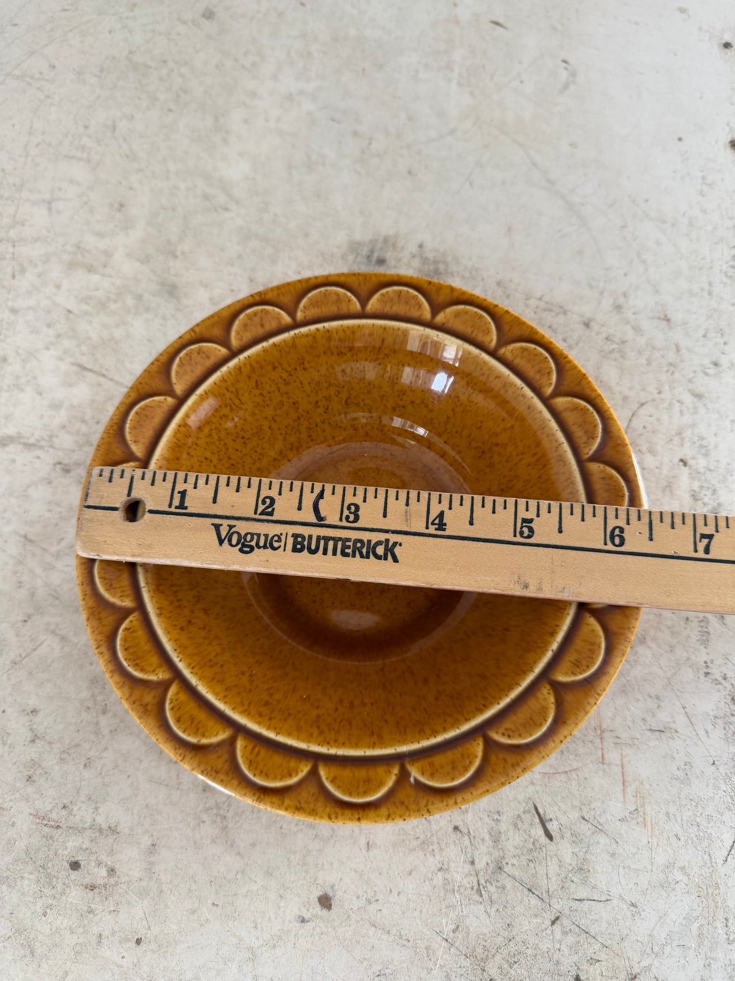 Homer Laughlin Golden Harvest stoneware bowl - Mustard - sold individually