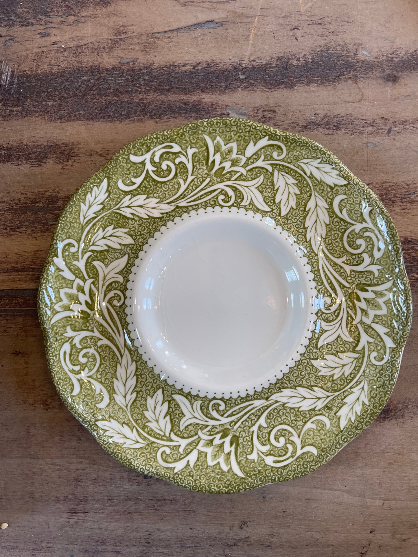 Vintage Ironstone Dishes "Renaissance Green" pattern by J & G Meakin SOLD INDIVIDUALLY