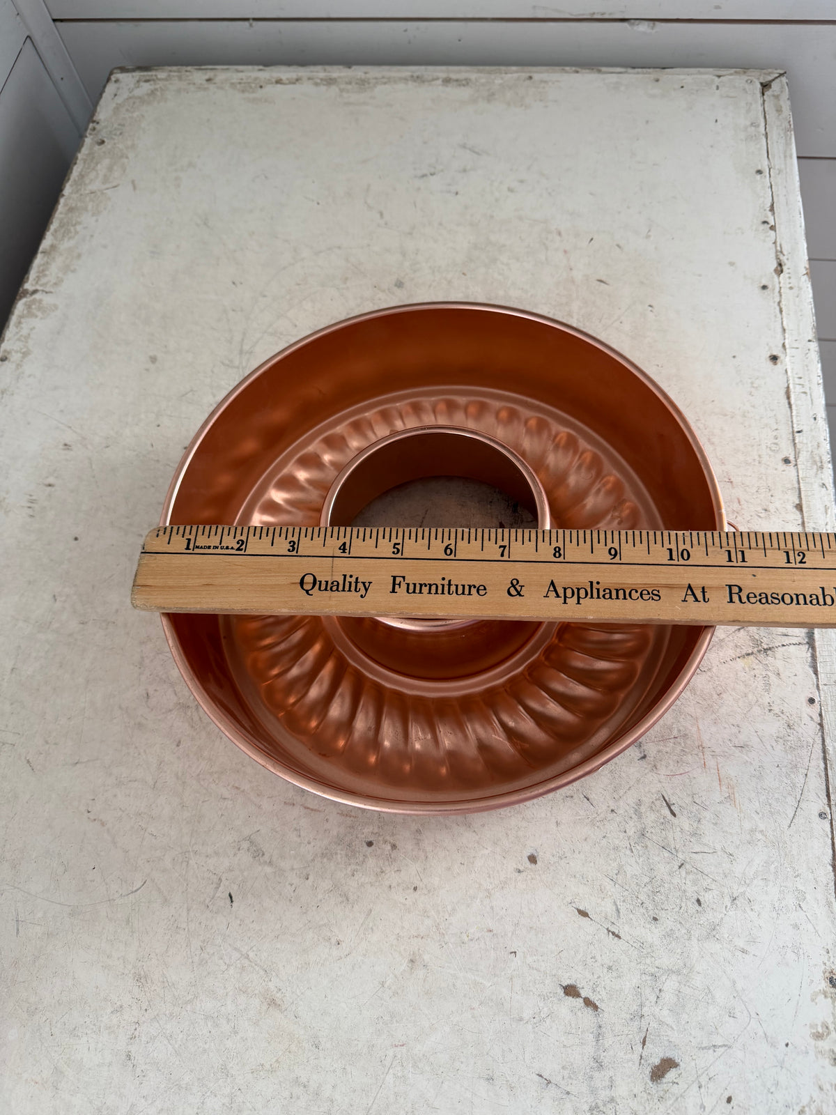Vintage copper colored mirror 11 cup cake mold Mirro