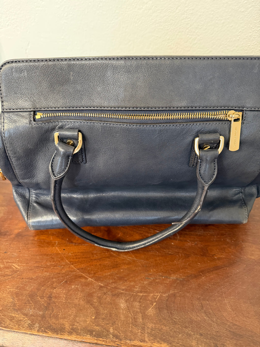 Blue Leather Michael Kors Astrid Satchel