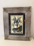 Framed Victorian Style Butterfly Print - Frame will be painted