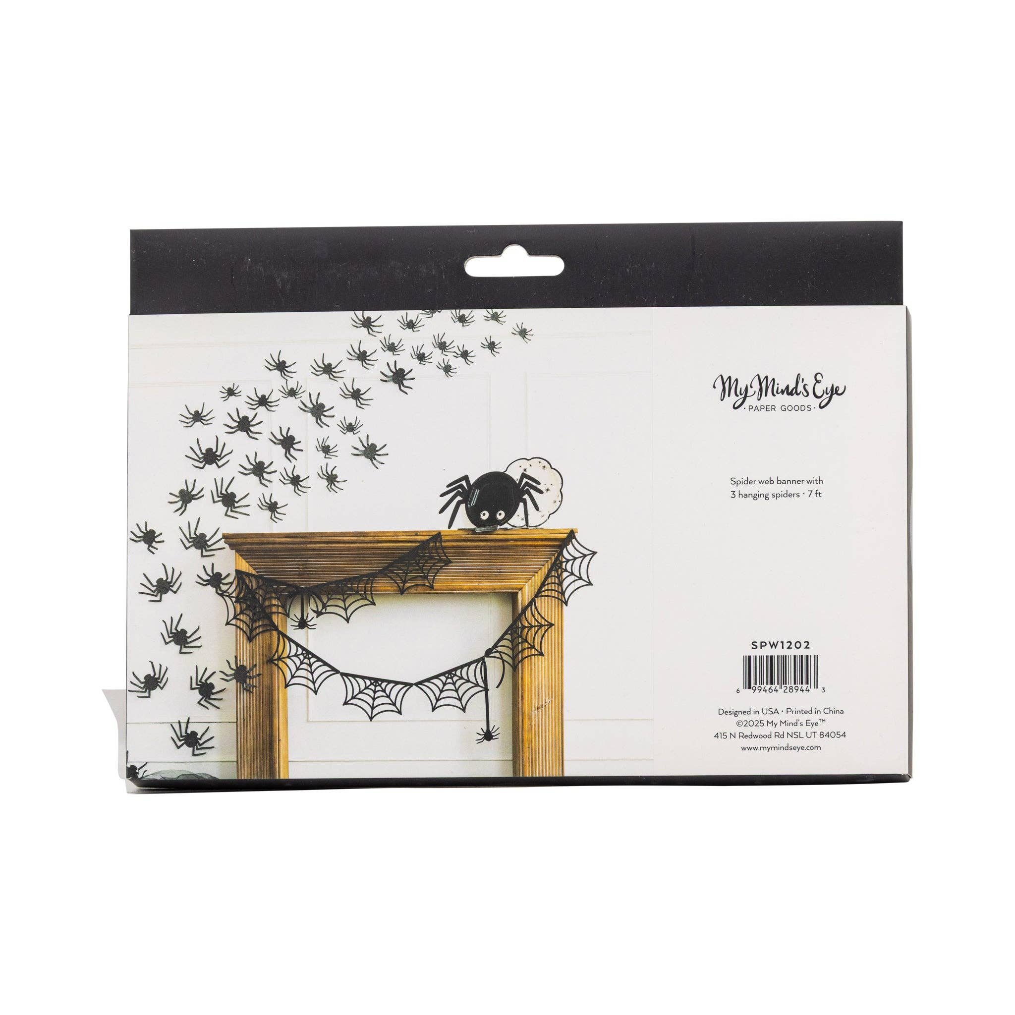 Spider Web Bunting Banner