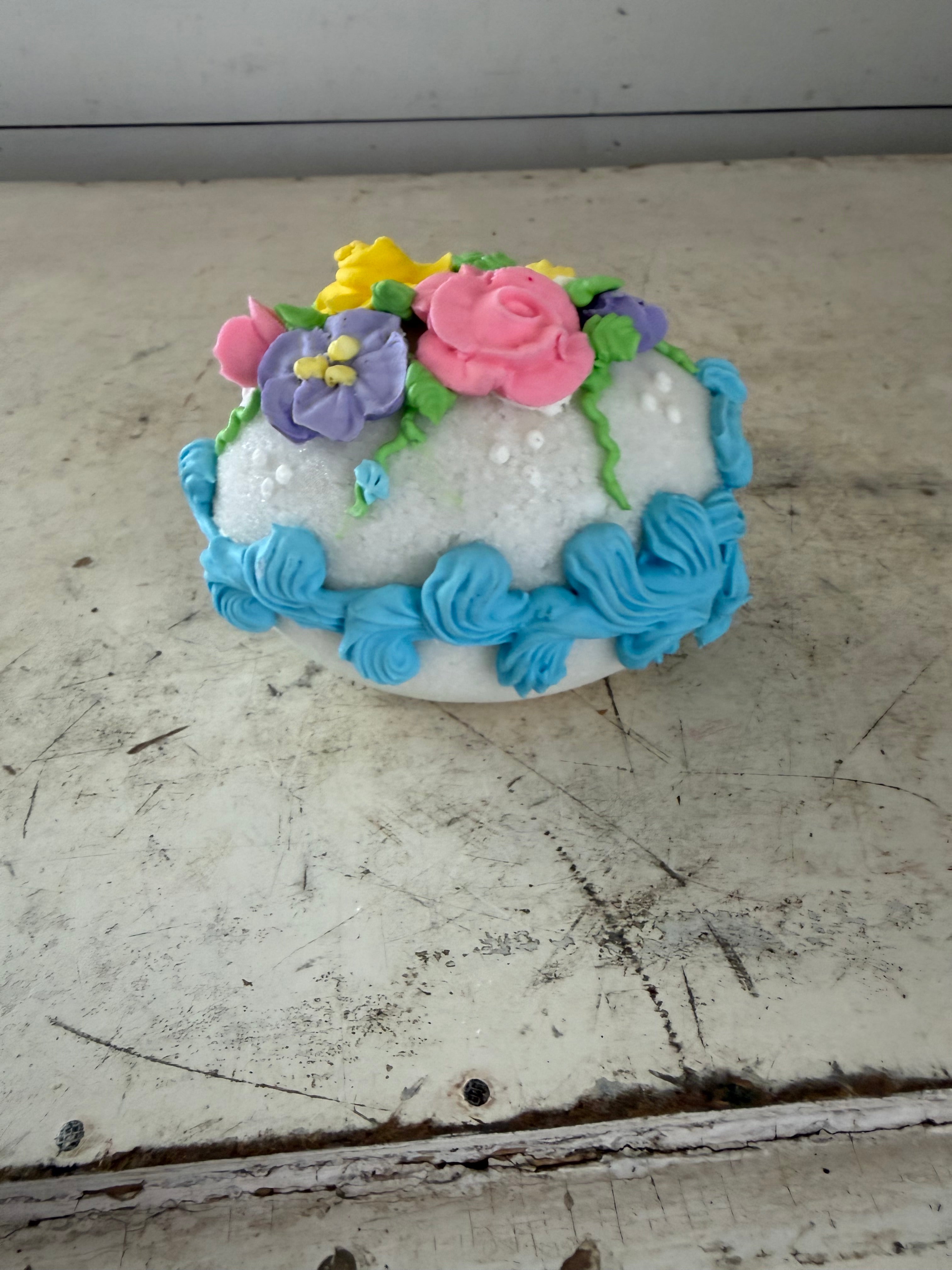 Vintage Panoramic Sugar Easter Egg