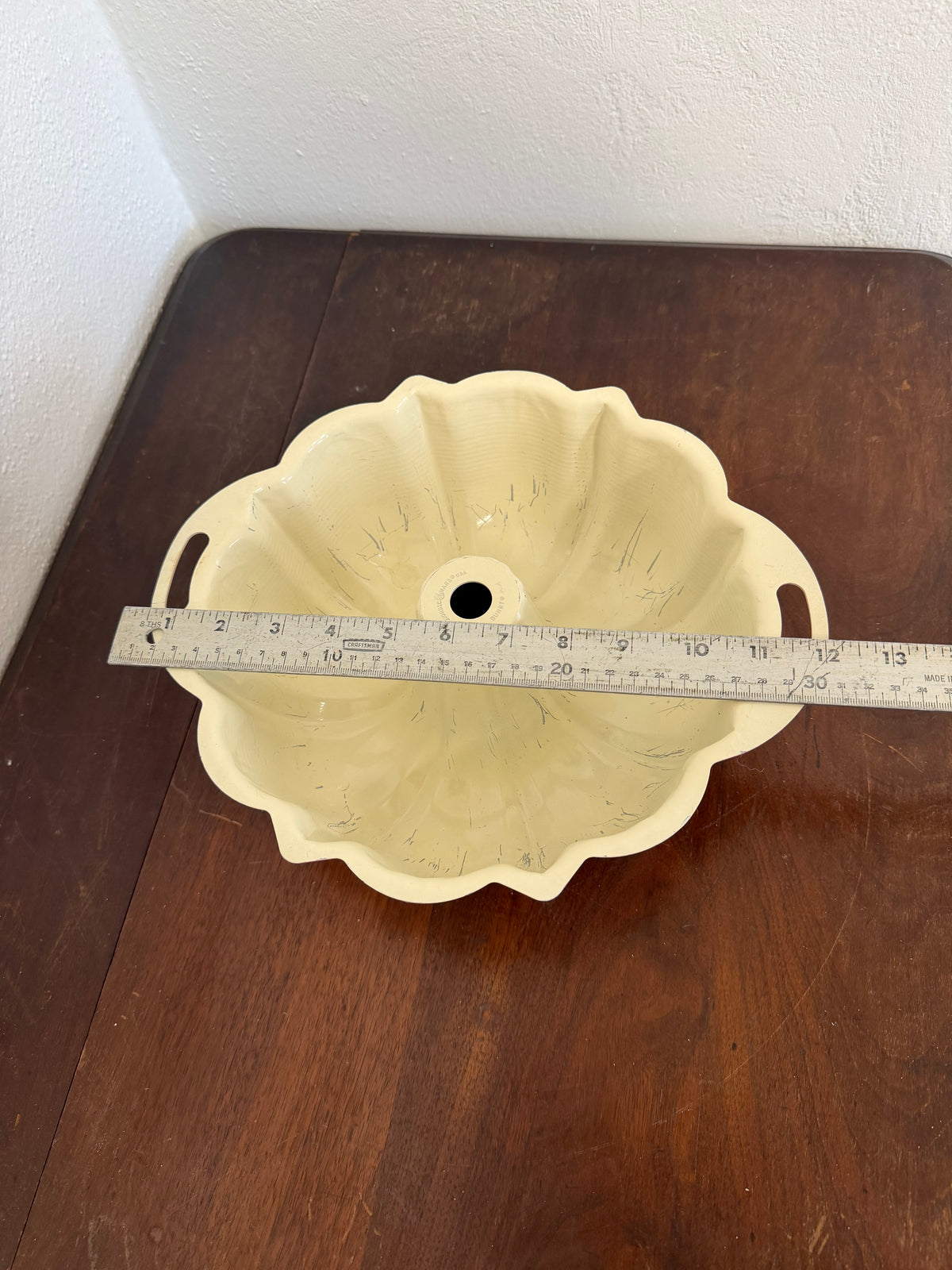 Red Aluminum Bundt Pan