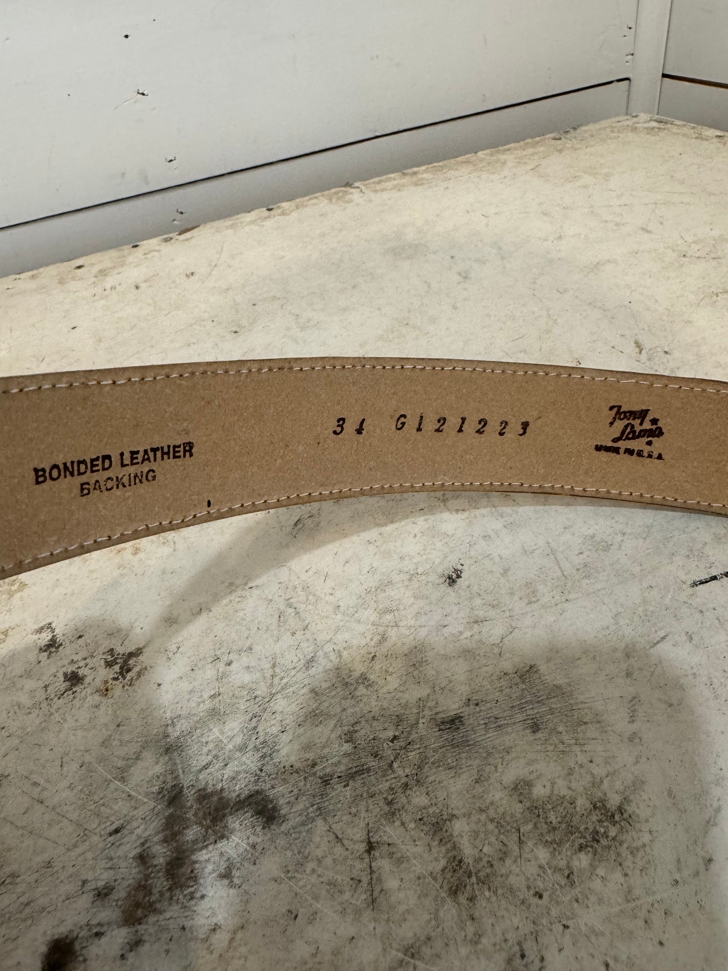 925 Sterling Belt Buckle & Leather Belt