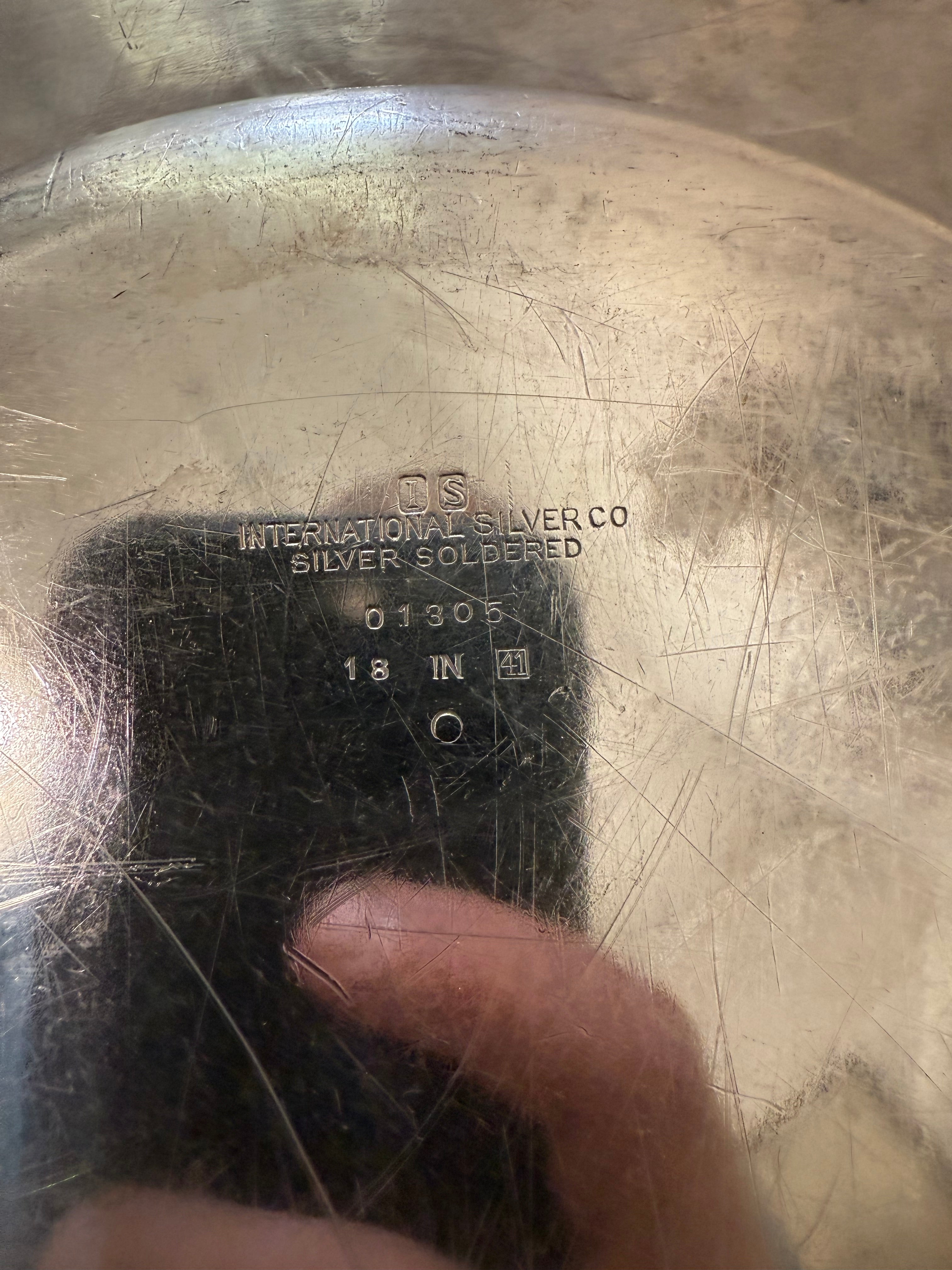 Large oval international silver Co platter