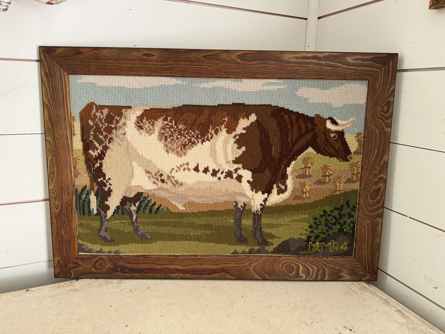 Elizabeth Bradley Beasts of the Field Framed Needlepoint