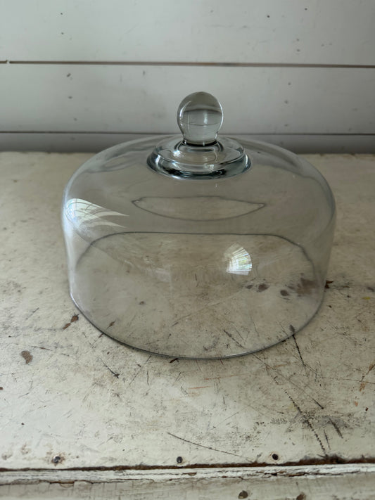 9” Cake Dome Clear Glass