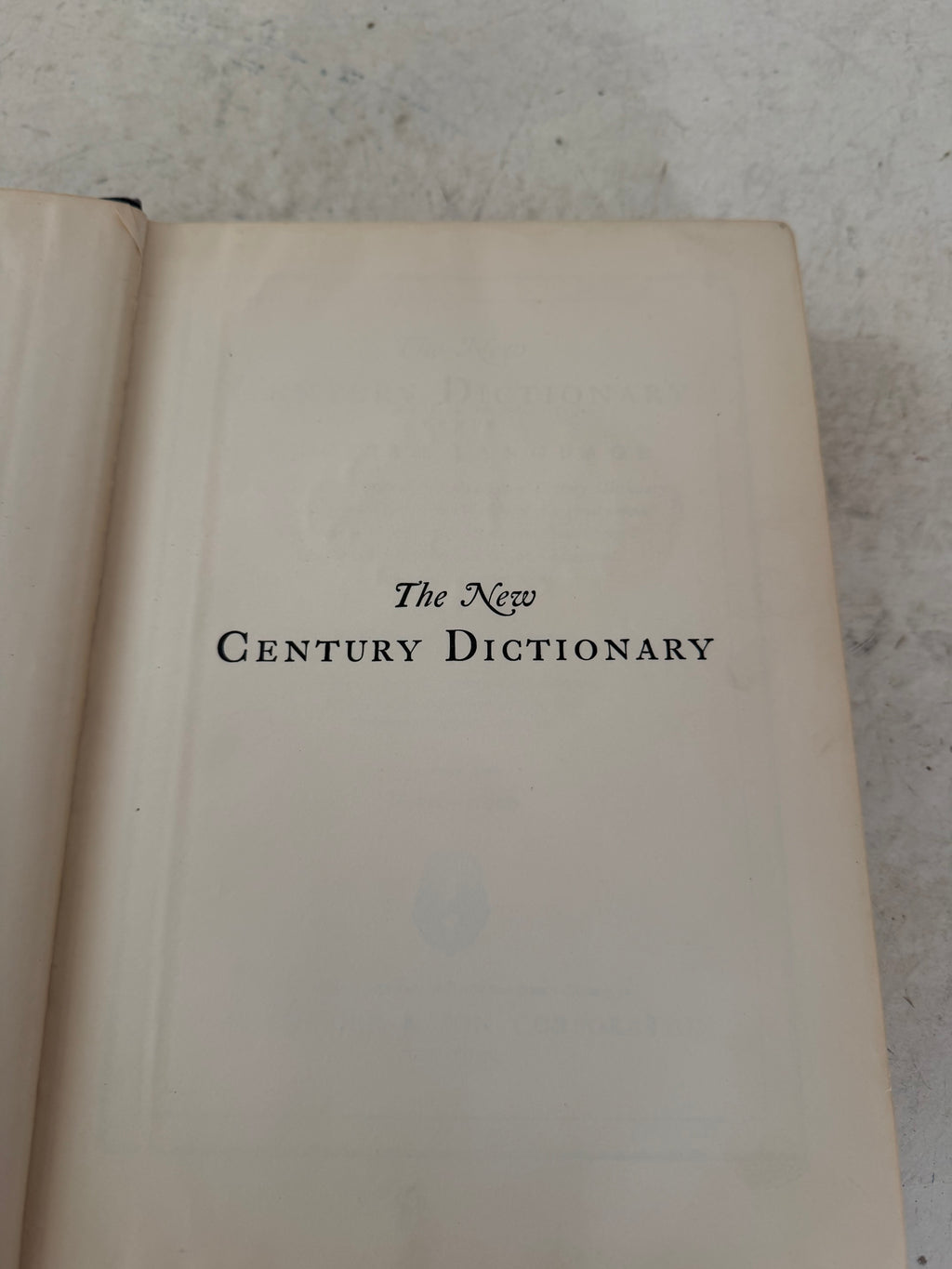 The New Century Library Dictionary Volume 2