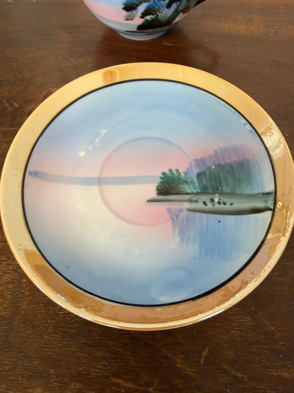 Vintage Japanese lusterware tea set - sold individually
