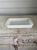 Vintage Pyrex white milk glass  rectangular baking dish