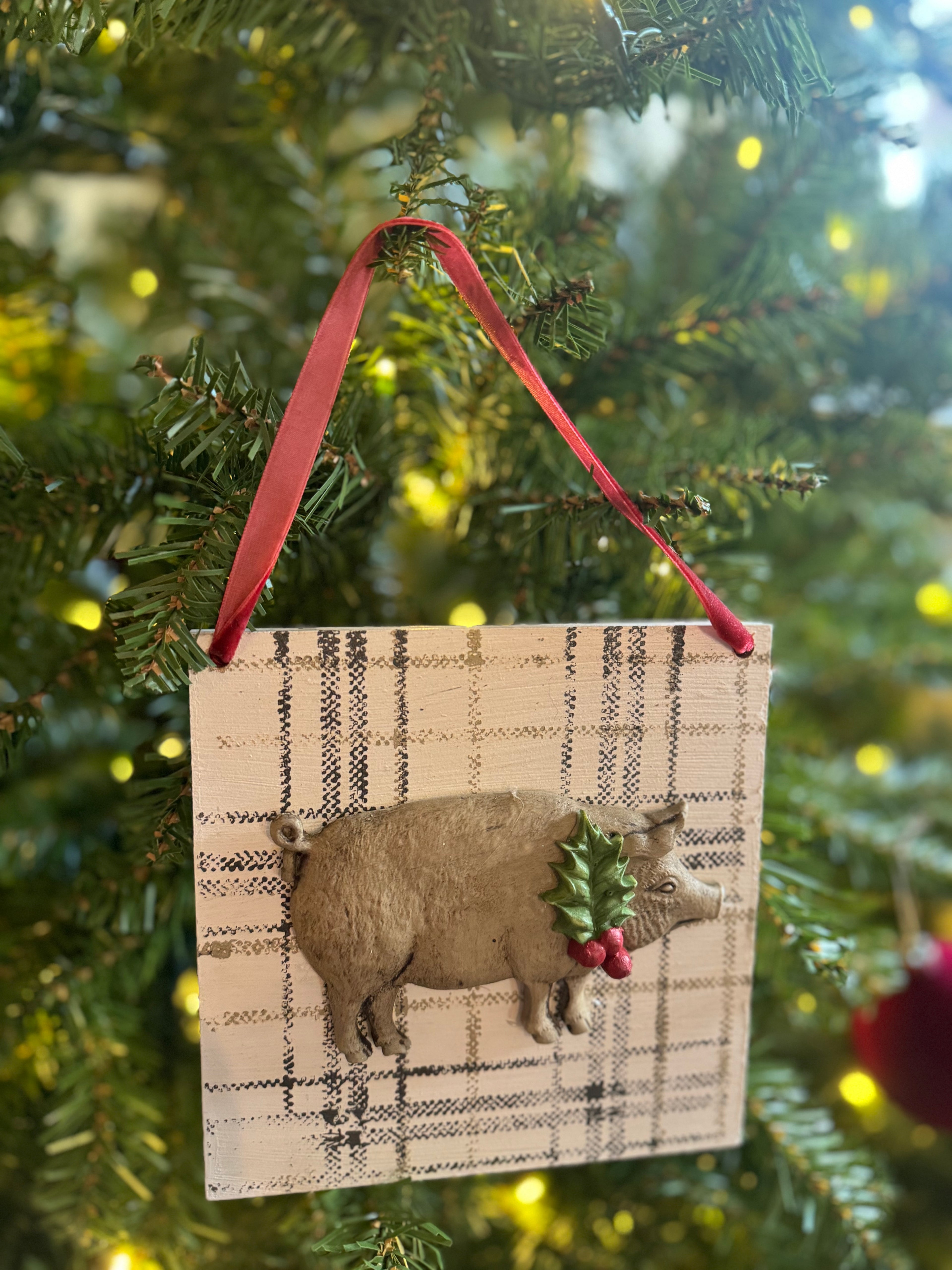 Handmade Farm Animal Ornament / Hanger