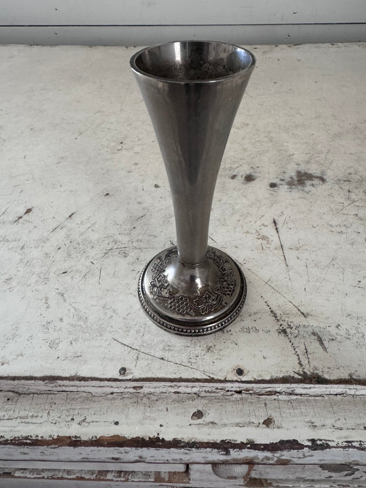 Vintage Silver plate bud vase