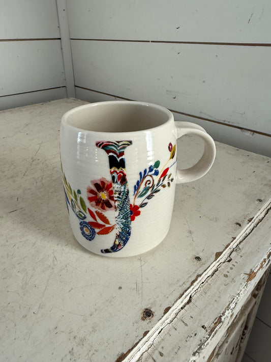 J Floral Anthropologie Mug