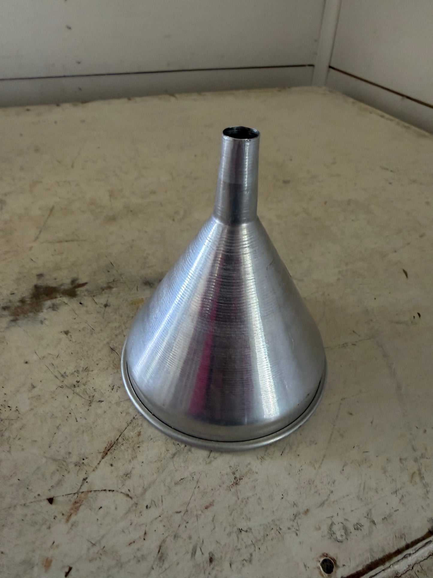 Vintage aluminum funnel