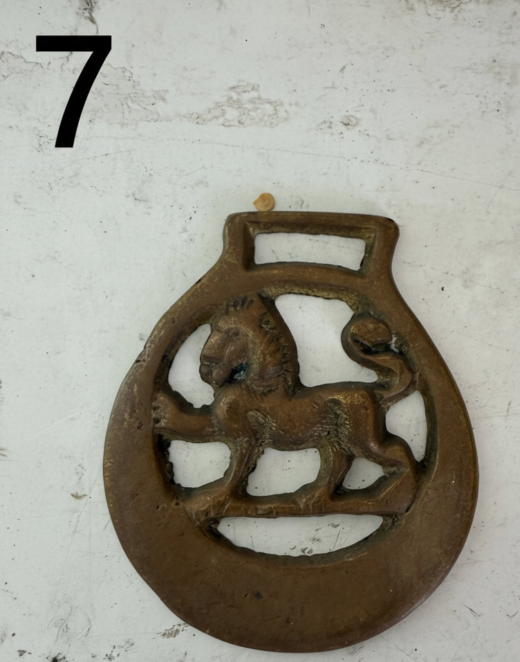 Vintage English horse brass sold individually