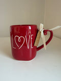 Rae Dunn "LOVE" Valentine’s Day coffee mug