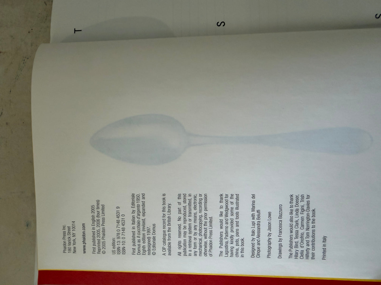 The Silver spoon Italian cookbook