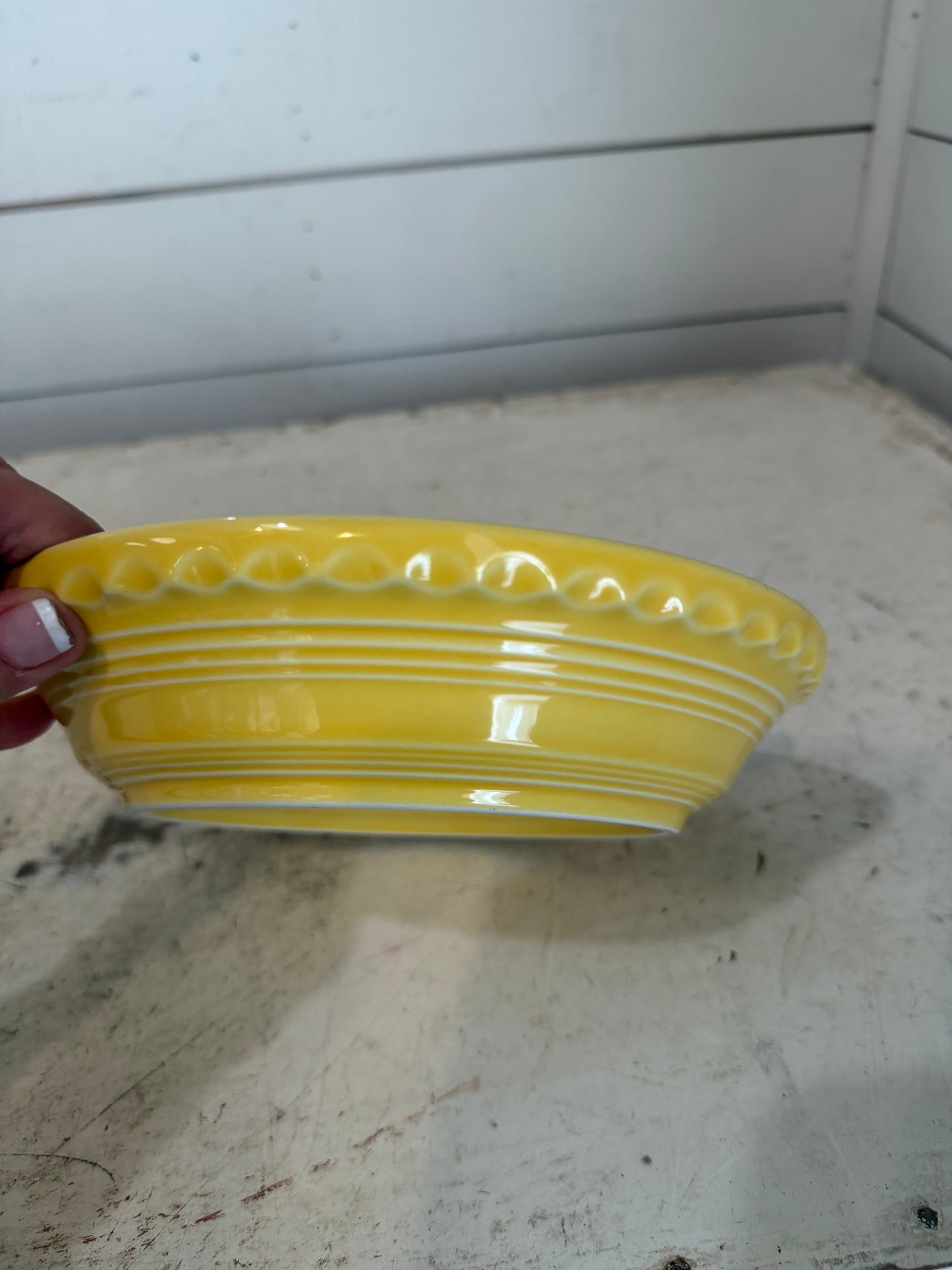 Fiesta Sunflower 8 1/4” Pie Plate~Fiestaware~HTF~Retired