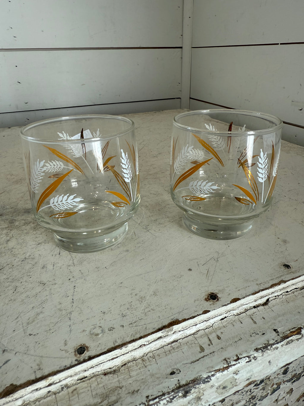 Set of Libby Wheat Glasses