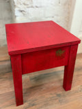 Handmade square wooden stools - sold individually 13.75x12x12”