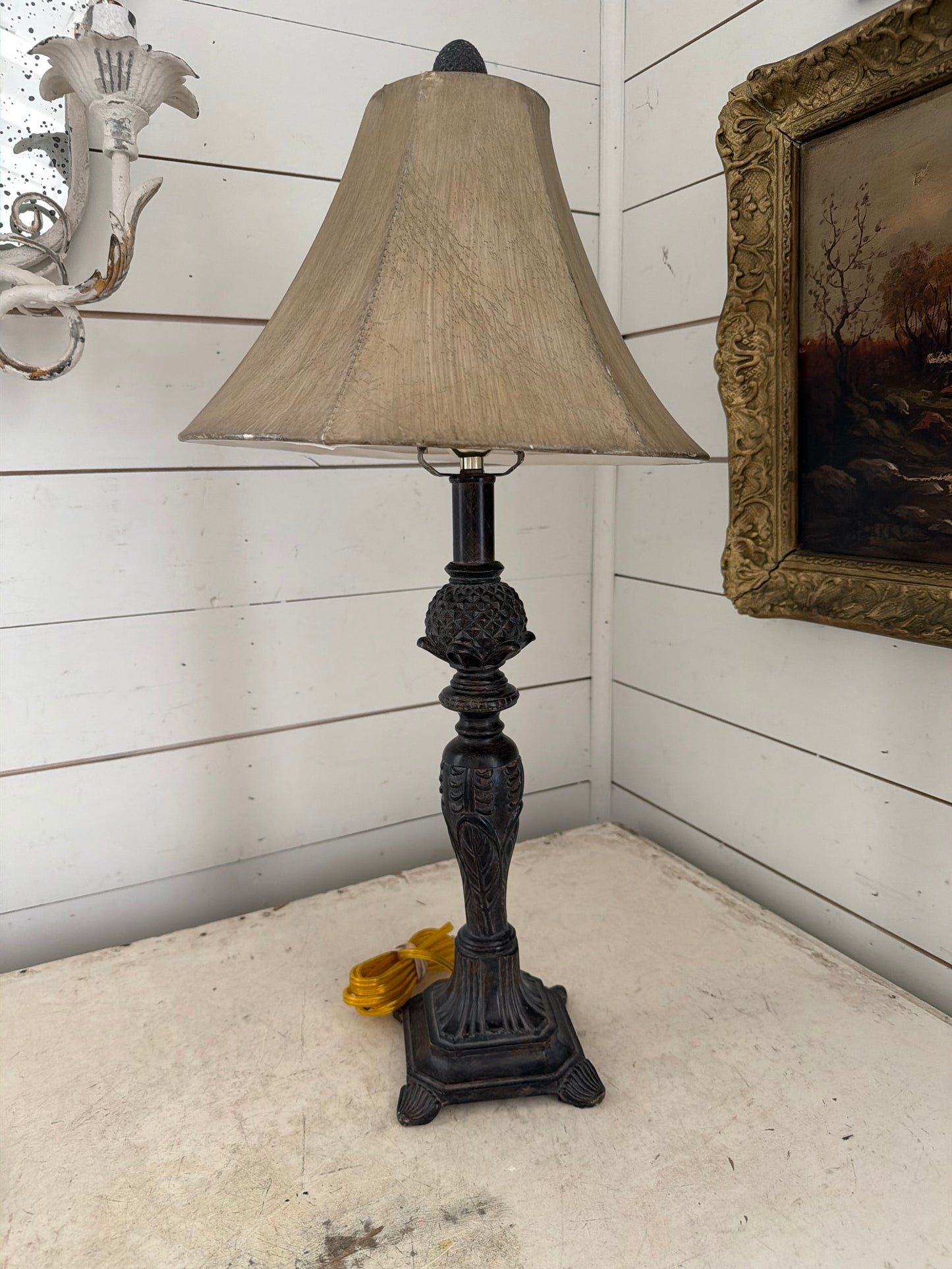 Ornate Lamp and Shade - Will get makeover