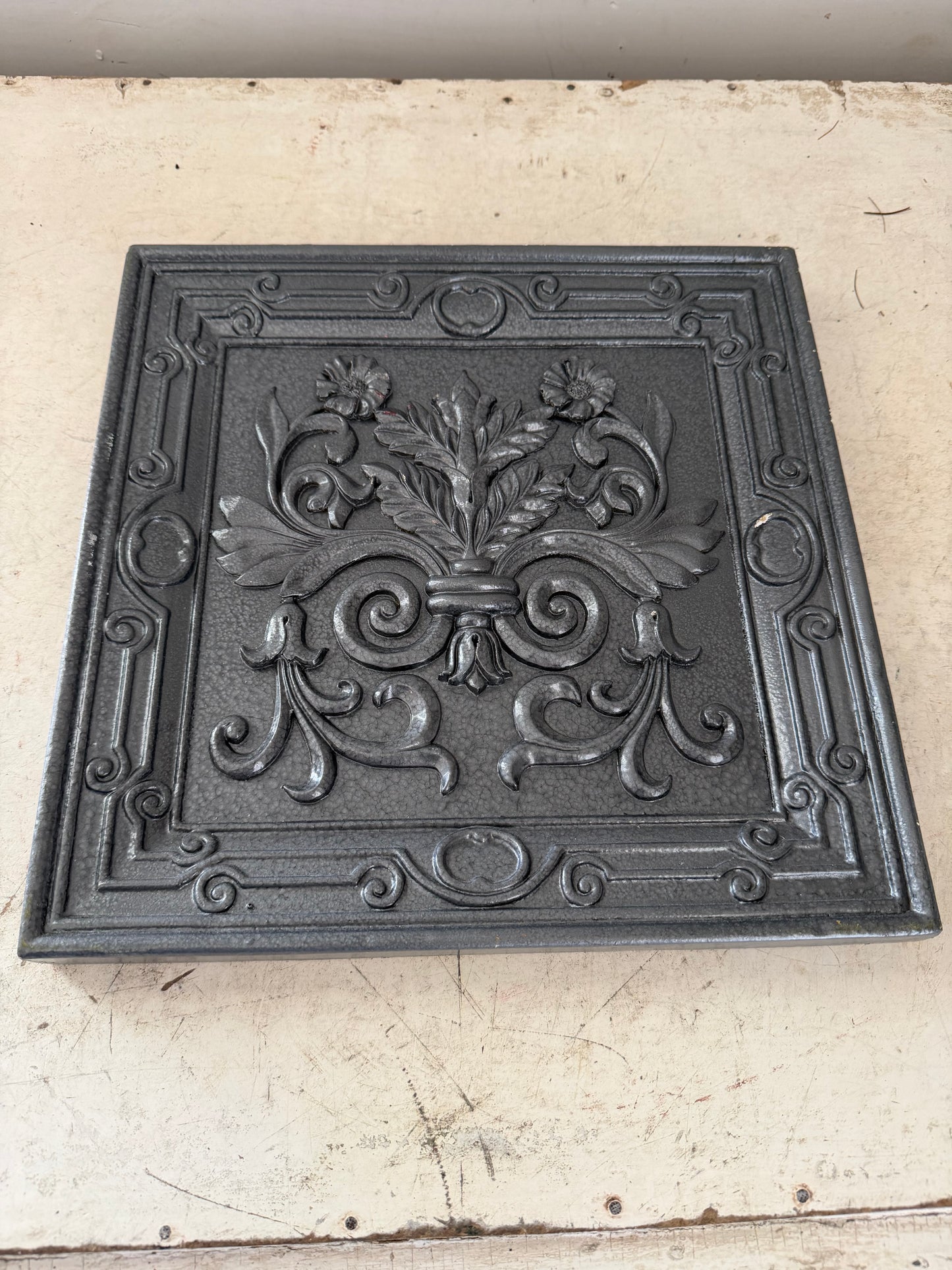 Resin fiberglass Ceiling Tile Style Wall Plaque - hand Painted - Sold Individually
