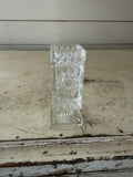 Vintage European Lead Crystal Footed Bud Vase 4"