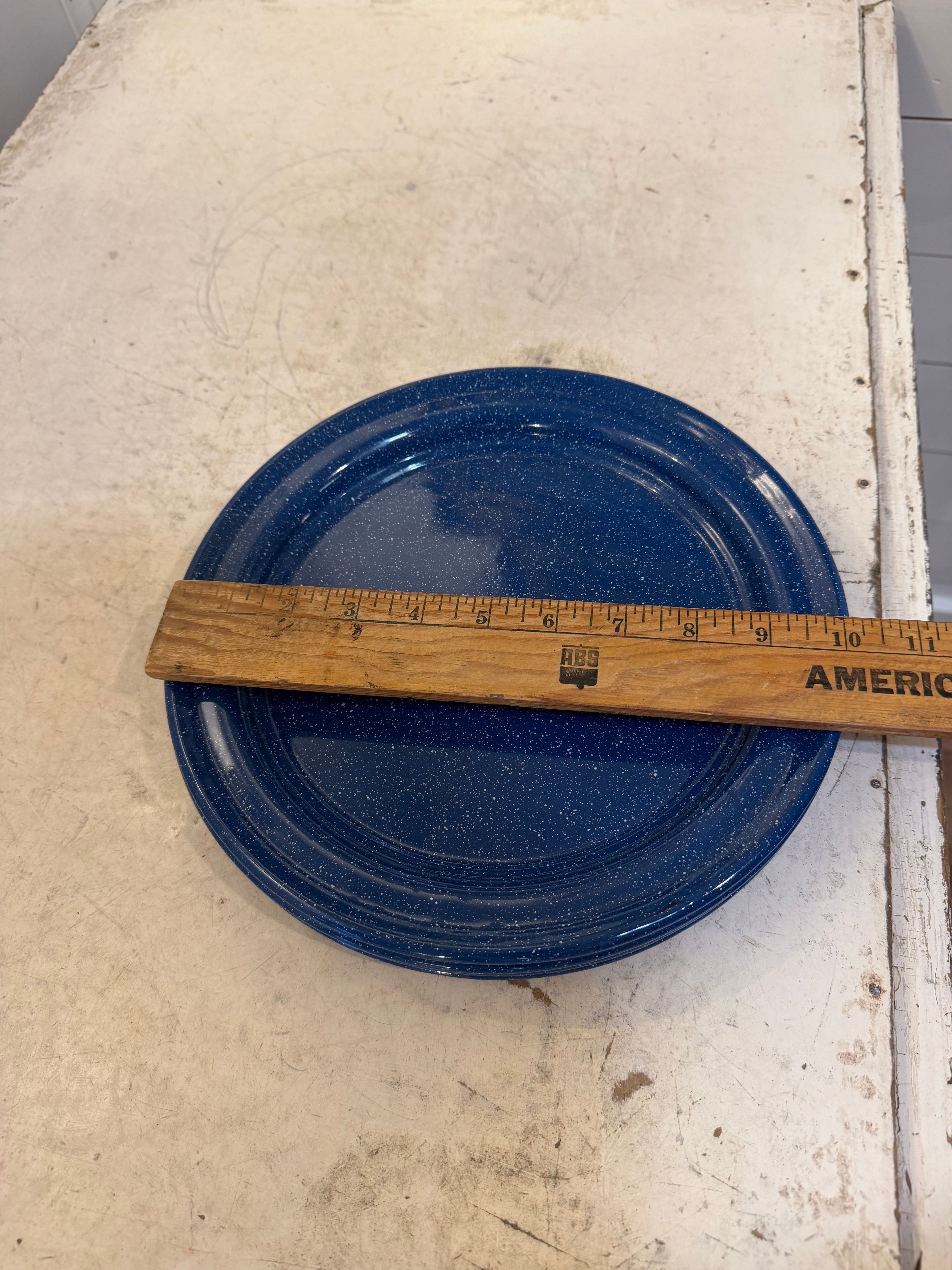 Blue Enamel plates