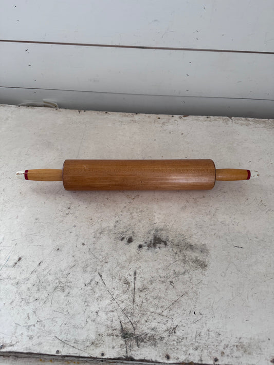 Antique Rolling Pin red tipped handles