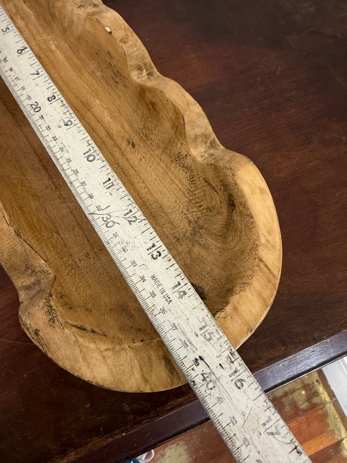 Scalloped Edge Dough Bowl - Will Get Makeover