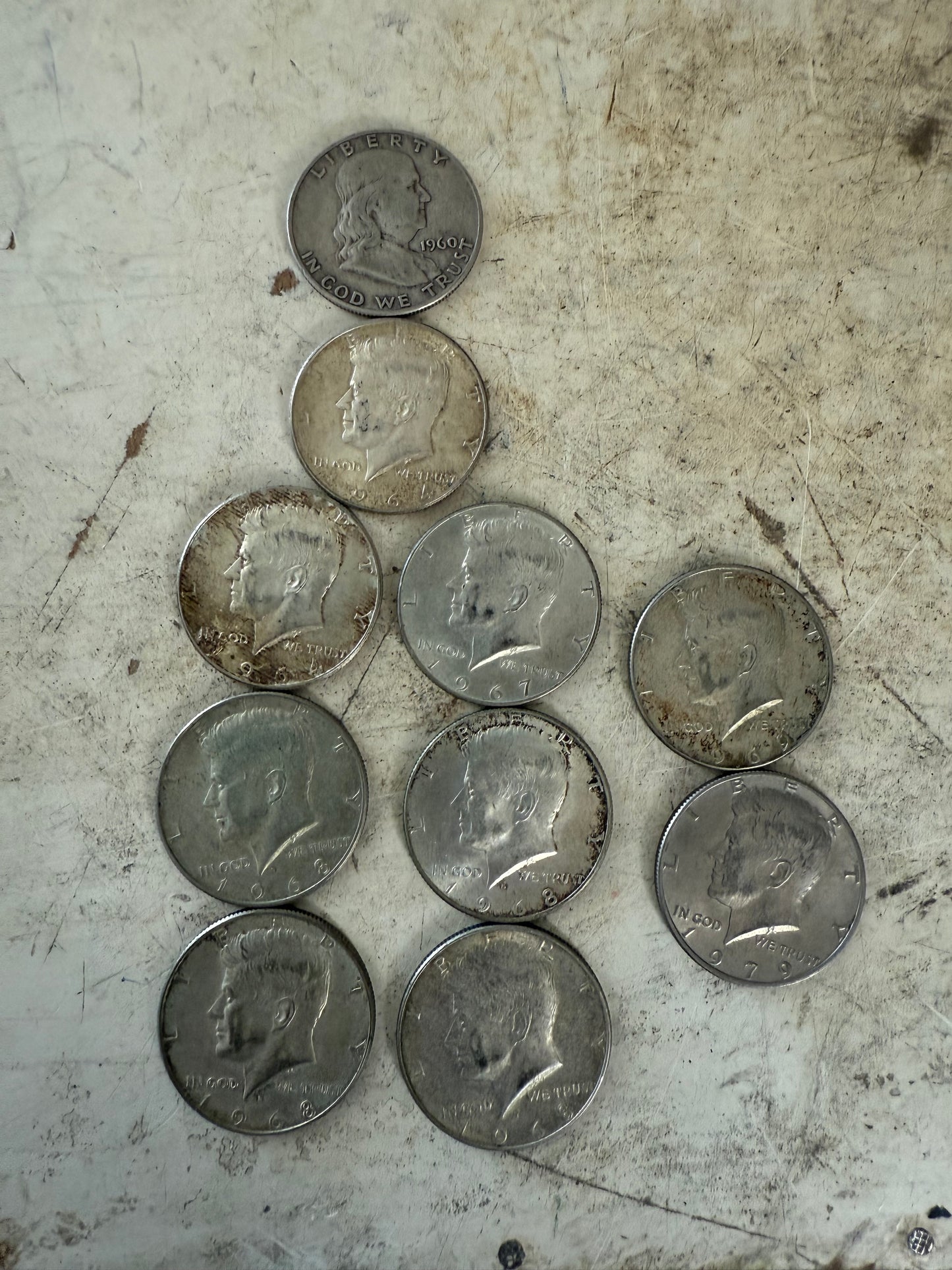 Vintage Silver Half Dollar US Coins - circulated - sold individually