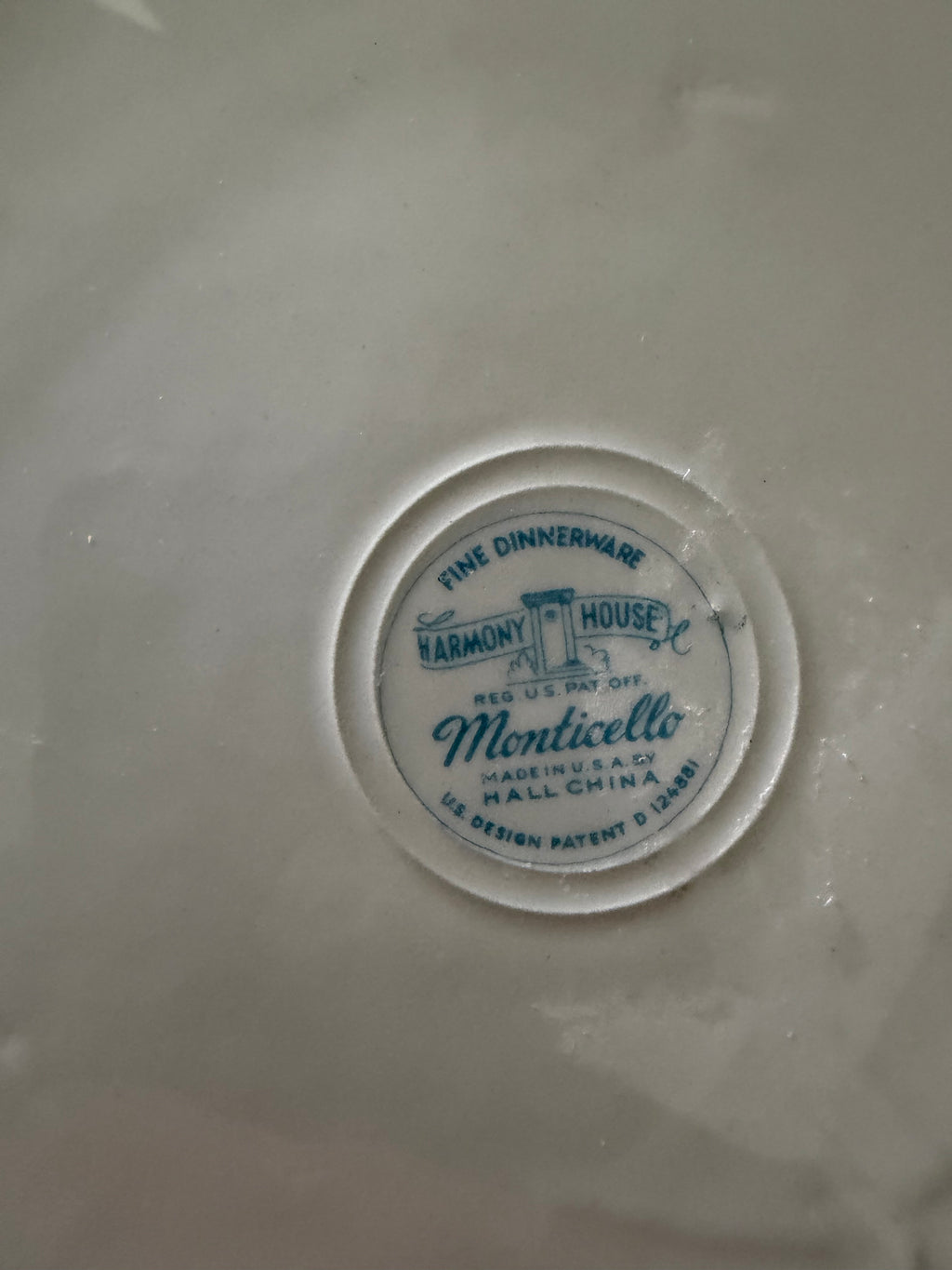 Harmony House Monticello Plate