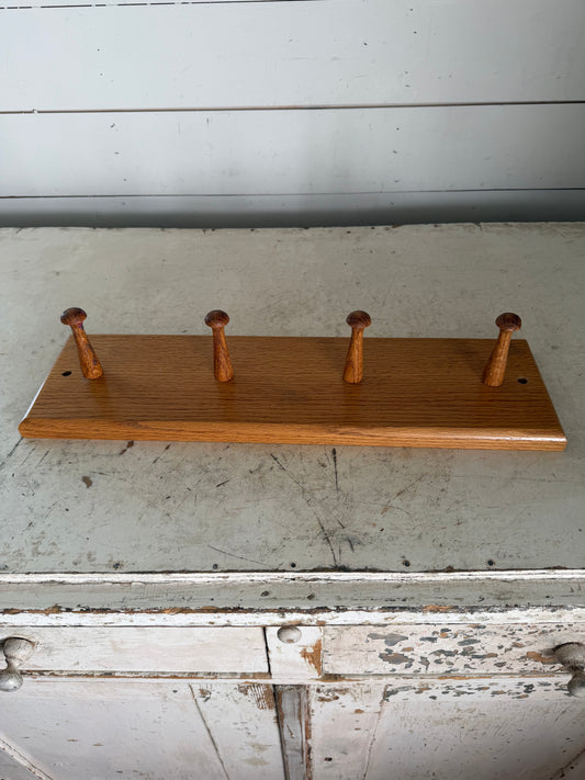Solid Oak Wall Mounted Coat Rack Will Get Makeover