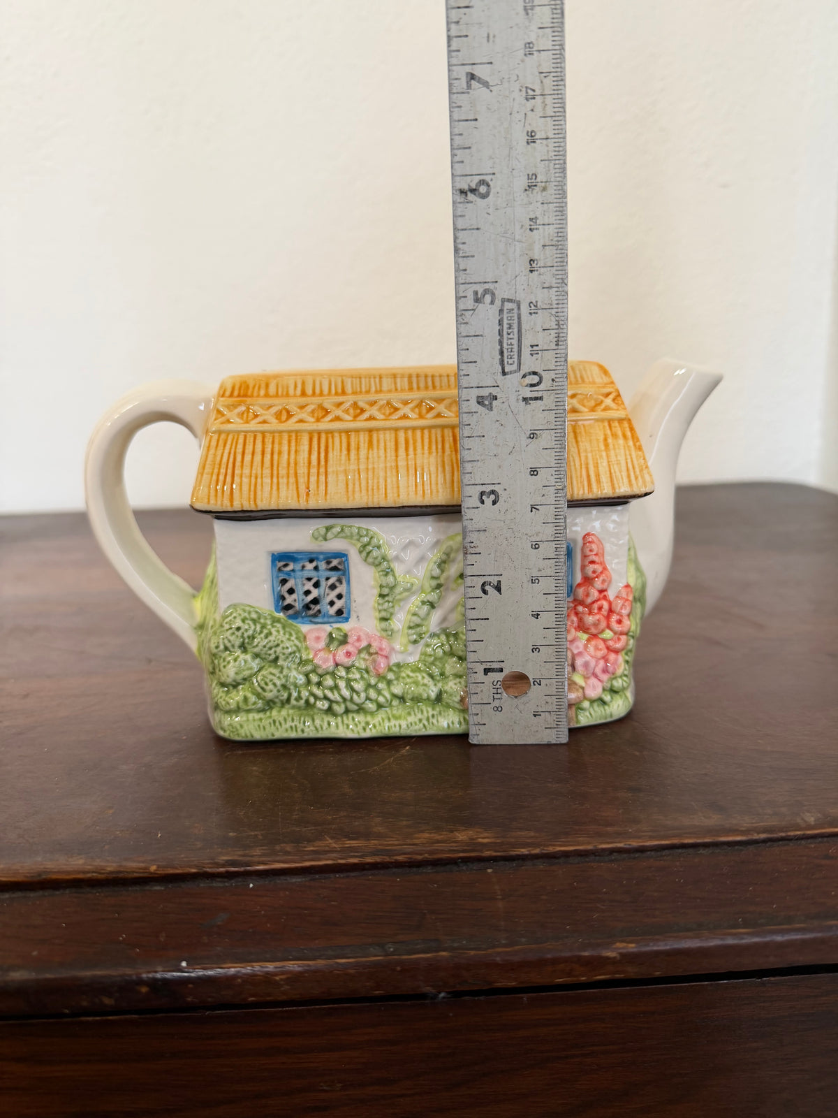 Vintage English Teapot - No Lid - Perfect for Flowers or Plants