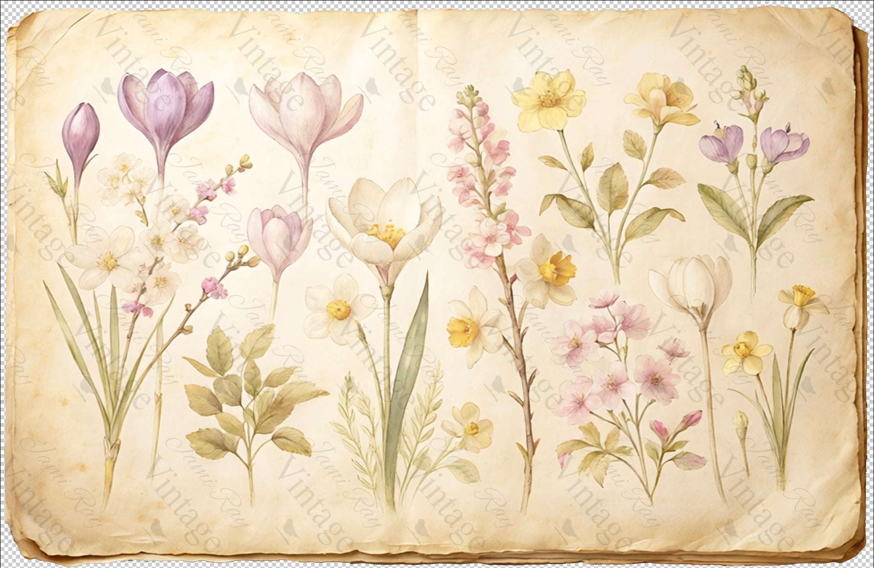 Mixed Wildflower| JRV Medium Rice Paper