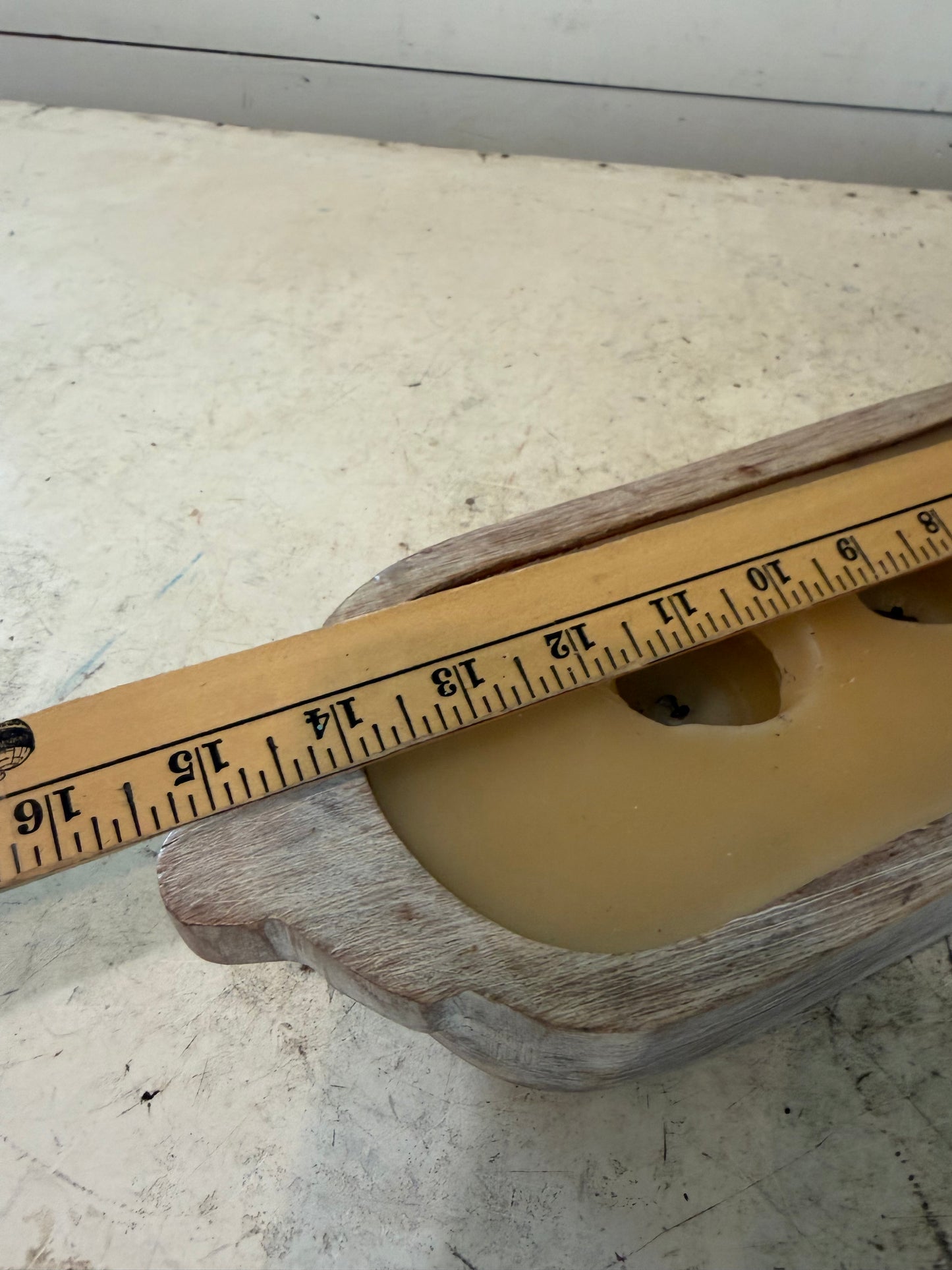 Dough bowl will get wax removed and makeover