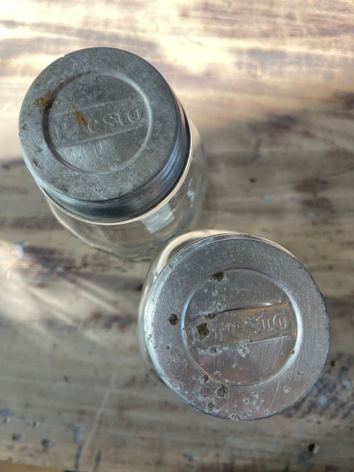 Antique Canning Jars with Antique Presto Lid- Sold Individually