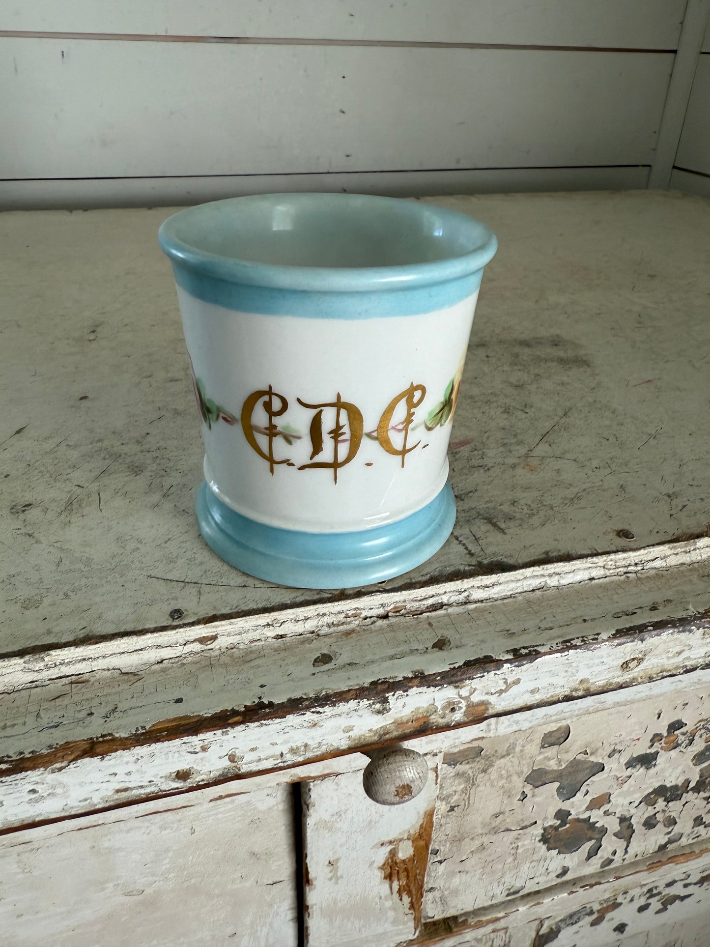 Vintage porcelain shaving mugs