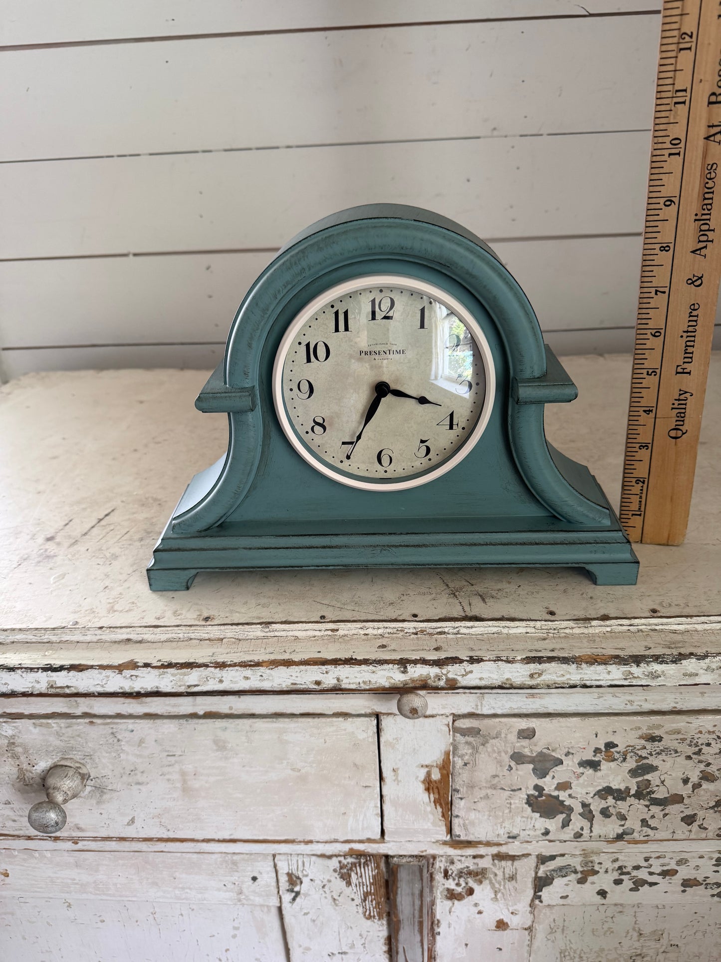 Presentime & Co. Vintage Farmhouse Series Napoleon desk and shelf clock