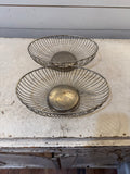 Vintage silver plate wire basket - sold individually