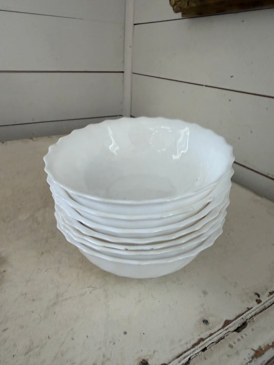 vintage glass bowls by arcopol made in france sold individually