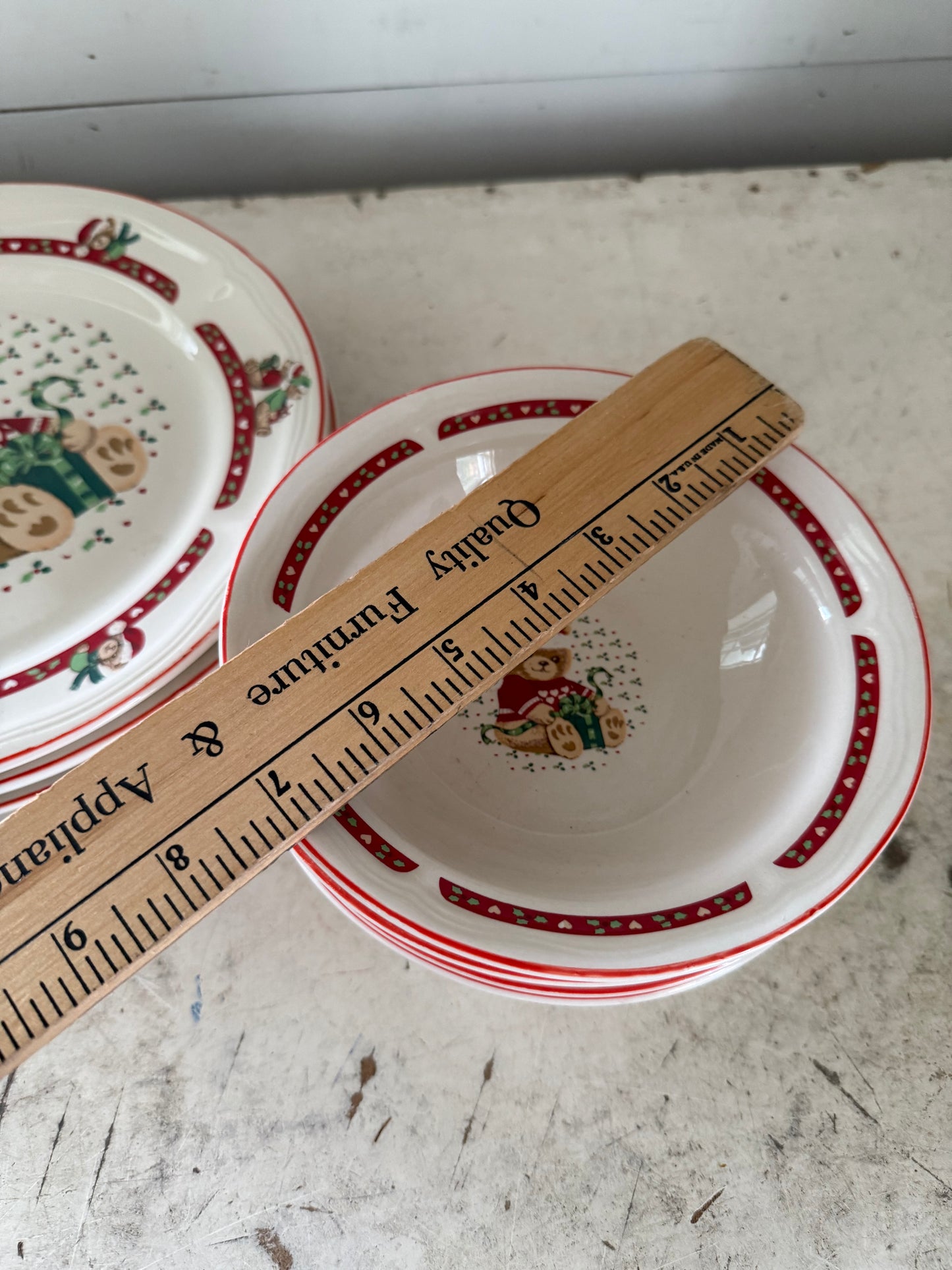 Tienshan's 1980s Theodore Bears Christmas Stoneware - sold individually