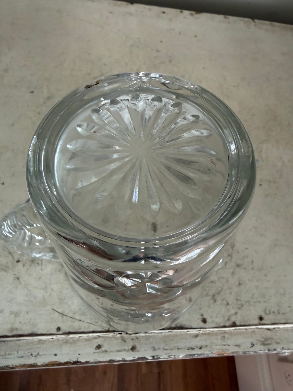 Vintage Anchor Hocking Star of David Pitcher